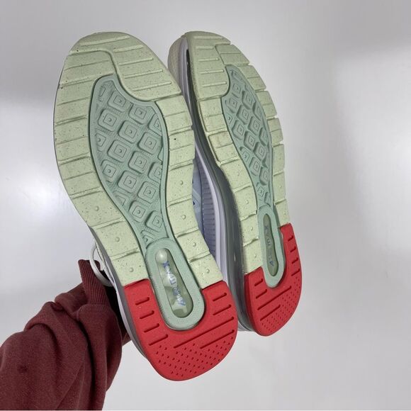 NEW Nike Air Max Genome Sneakers Low Top Women's Size 8 White Blue DC4057-101 - Picture 11 of 12